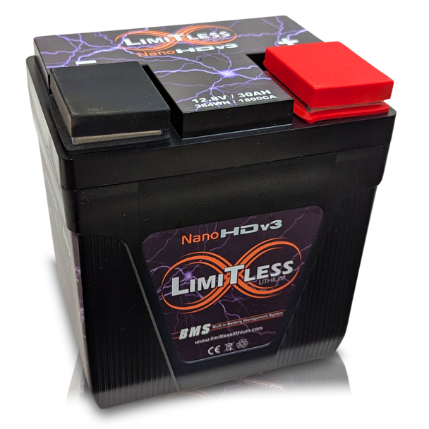 Limitless Lithium Nano HDV3 30ah Motorcycle powersports battery