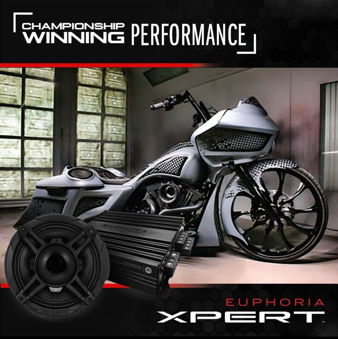 Bagger Custom Sound System DB Drive Euphoria Xpert Audio Products | Motorcycle Audio System ...