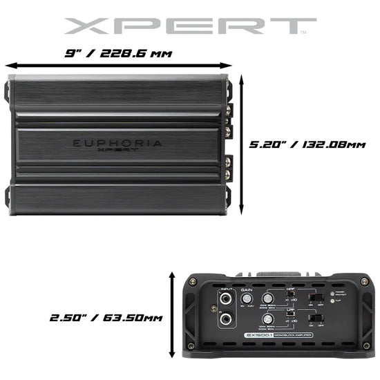 XPERT EX1500.1 : Full Range Class D Monoblock Amplifier – Insane