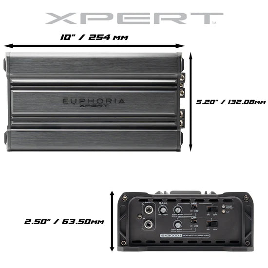 XPERT EX3000.1 : Full Range Class D Monoblock Amplifier – Insane