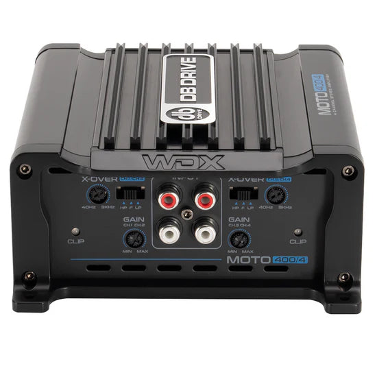 DB Drive MOTO400/4 : WDX MOTO 4-Channel Class D Amplifier – Insane DB Drive MOTO400/4 : WDX MOTO 4-Channel Class D Amplifier – Insane