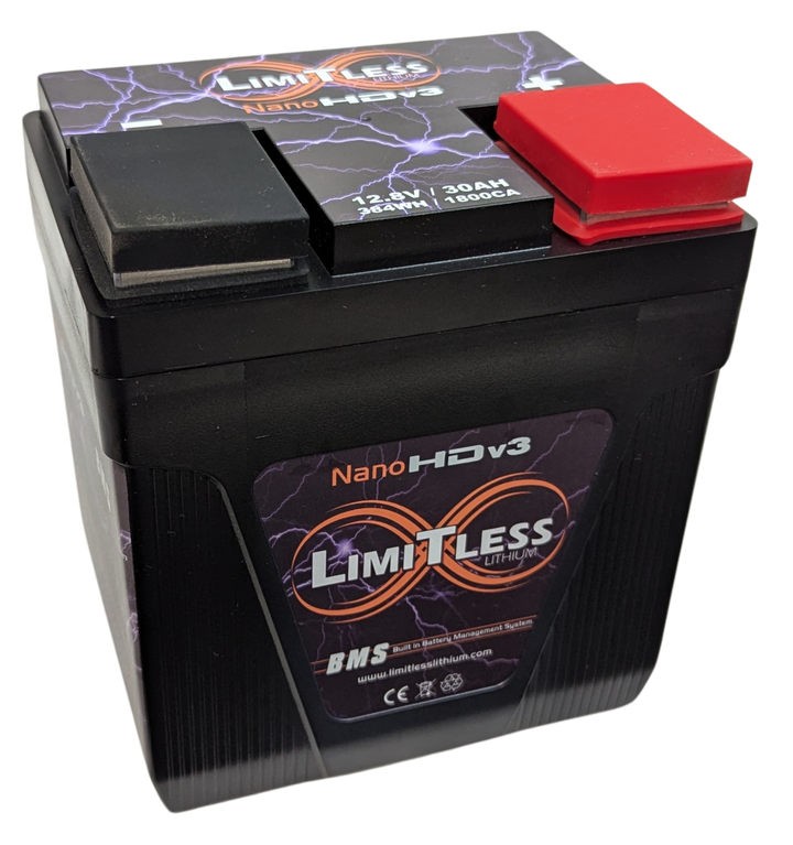 Nano -HDv3 30AH Motorcycle / Power sports Battery With Smart