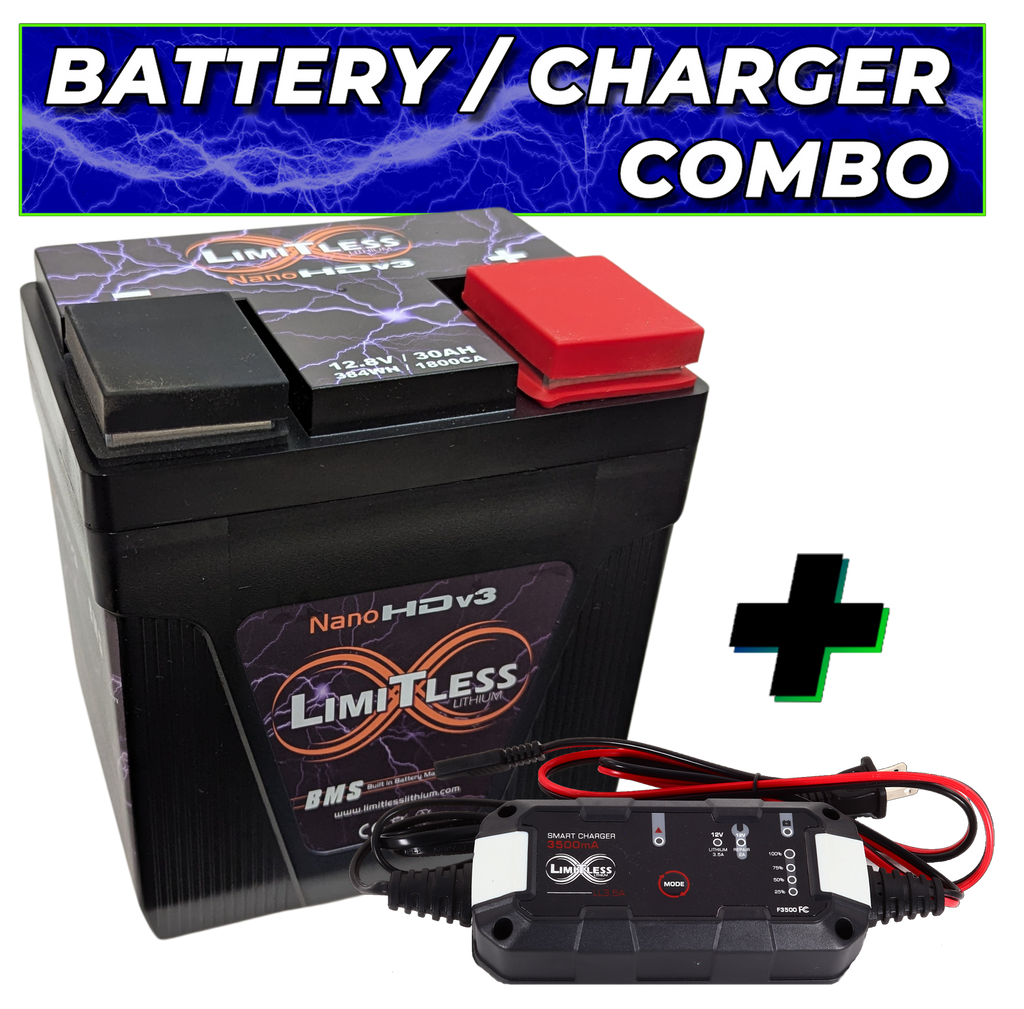 Nano -HDv3 30AH Motorcycle / Power sports Battery With Smart