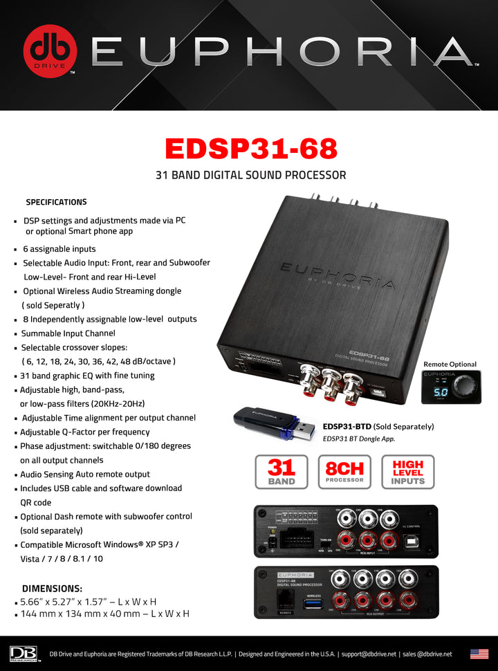 Euphoria EDSP31-68 8-CH DSP – Insane Asylum Motorsports